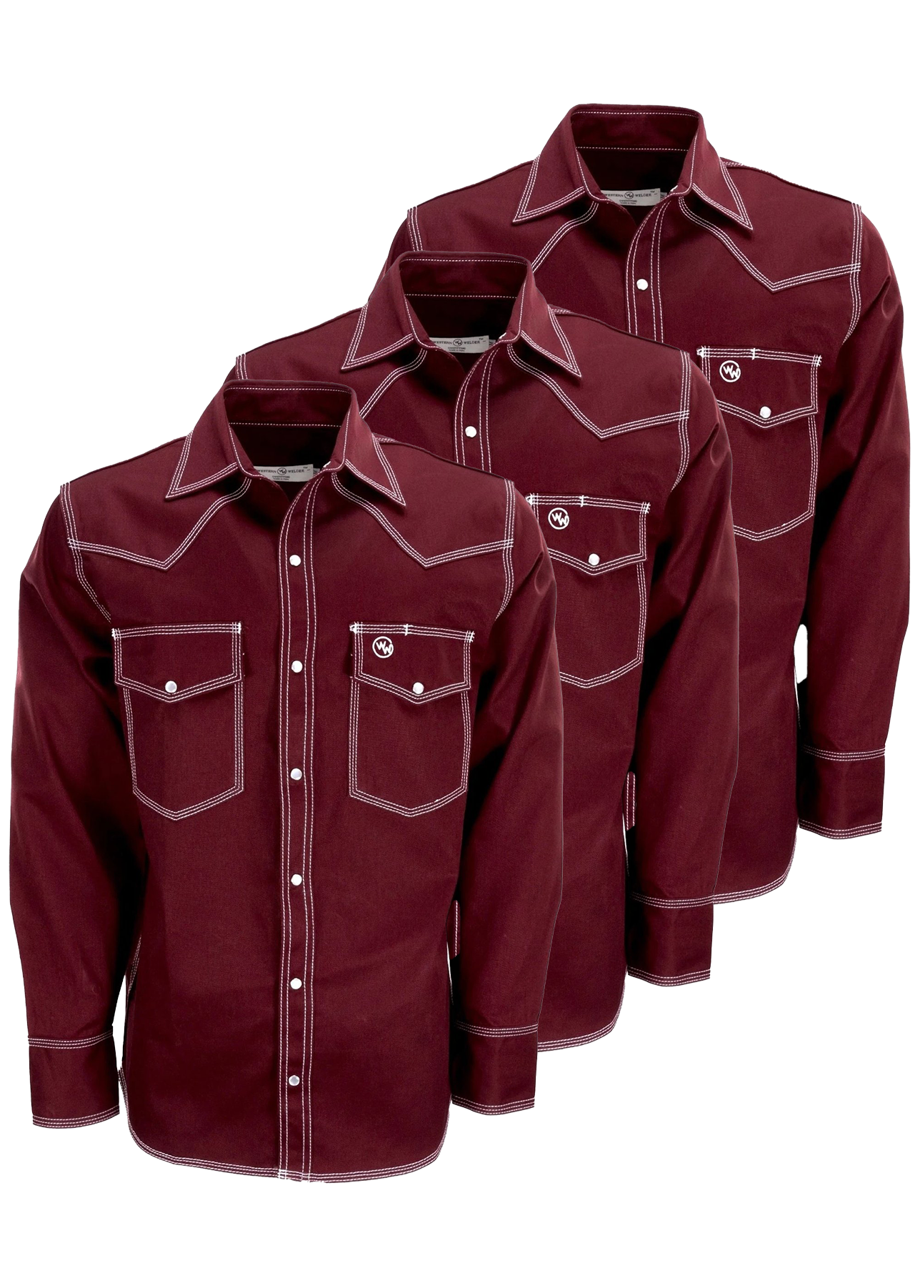 3 Pack - Classic Western Work Shirts