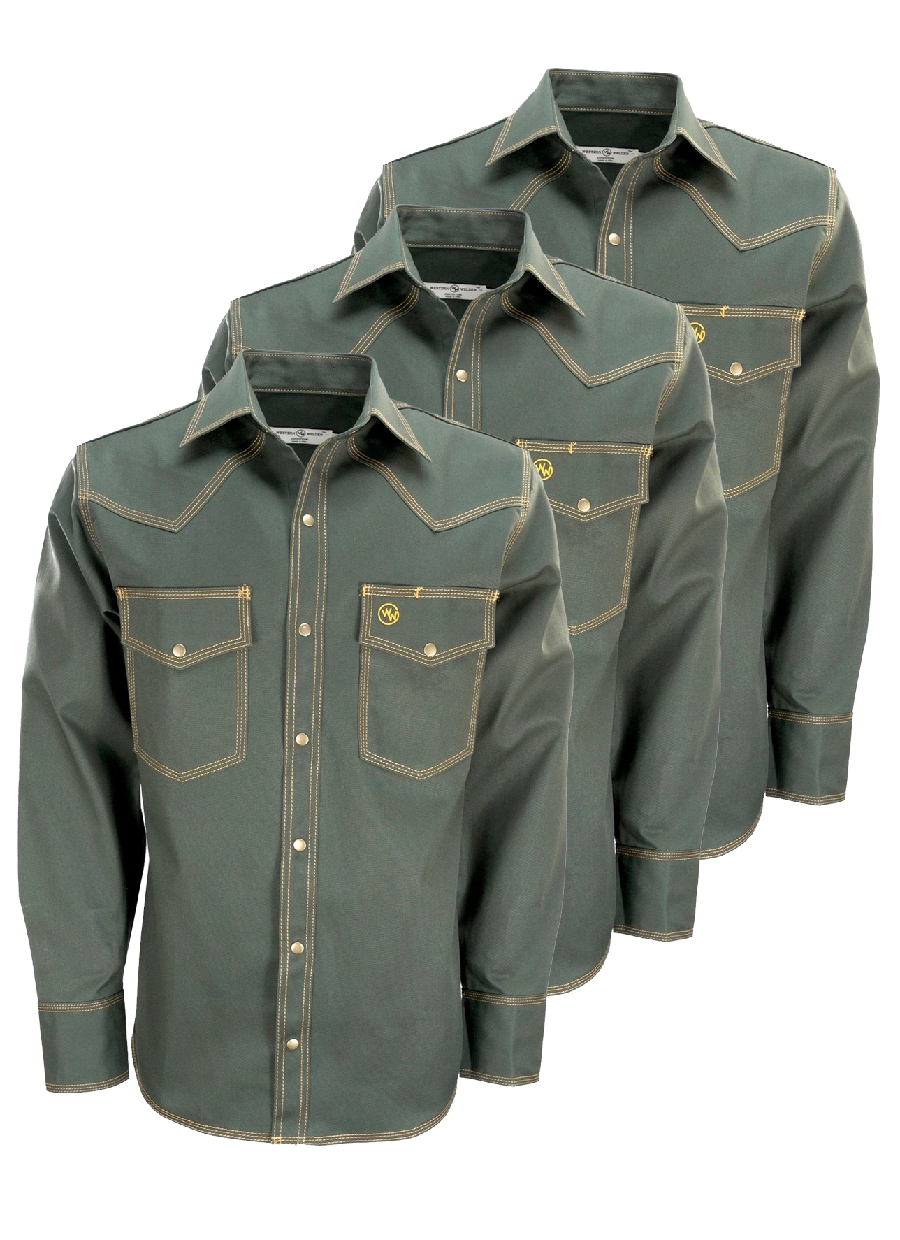 3 Pack - Classic Western Work Shirts