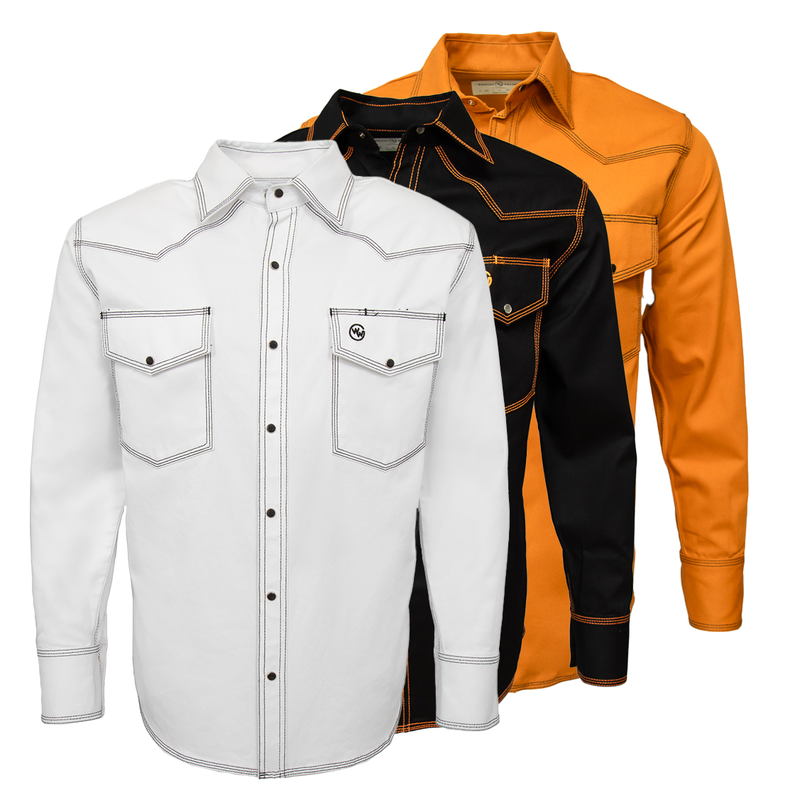 3 Pack - Classic Western Work Shirts - Mix and Match