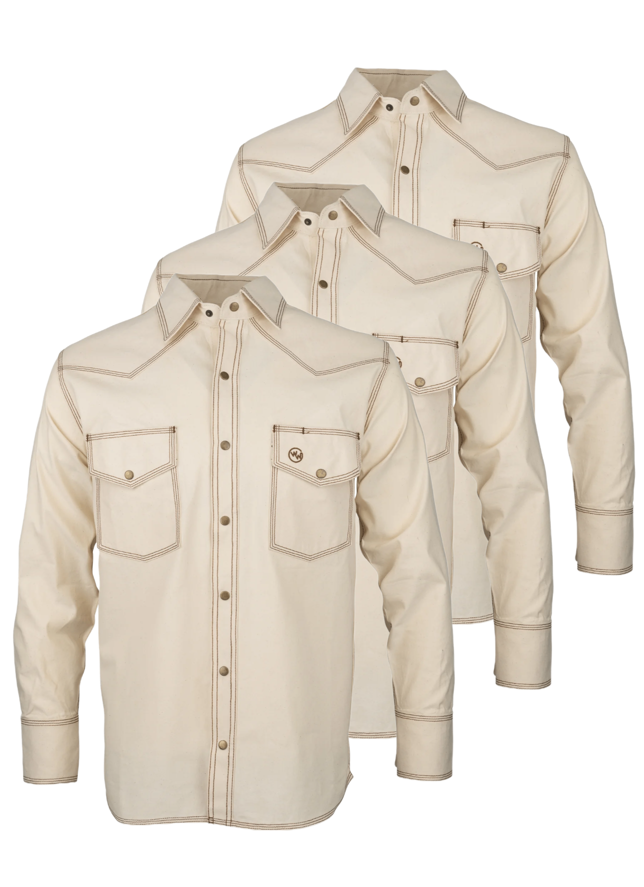 3 Pack - Classic Western Work Shirts